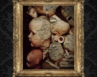 Creepy Doll Art Photo Prints, dark, antique, and vintage doll posters