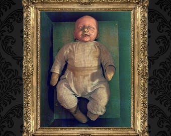 Creepy Doll Art Photo Prints, dark, antique, and vintage doll posters