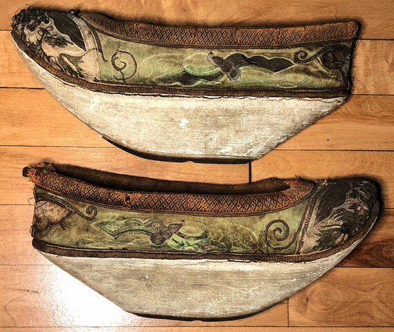 Antique Chinese Women's Shoes, Hanfu Princess, flo