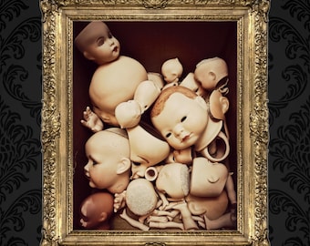 Creepy Doll Art Photo Prints, dark, antique, and vintage doll posters