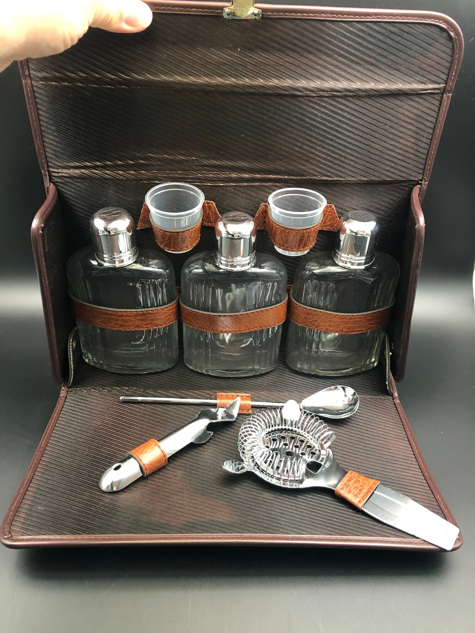 vintage bartender kit