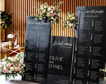 Wedding Seating Chart Mockup (Digital Print)