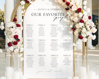 Custom Acrylic Wedding Seating Chart | UV Printed Sign