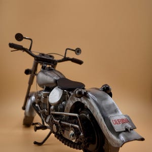 Metal Moto Sculpture- Motorbike Lover - Scrap Metal Art- Motorbike Gift Idea- Motorbike Welding Art