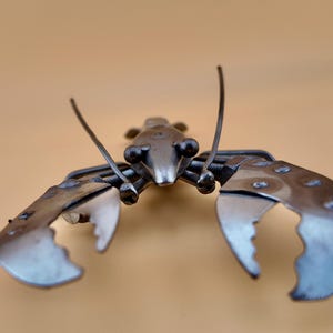 LIMITED - Scrap Metal Lobster Sculpture – Upcycled Welding Art
