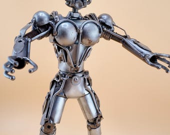 Recycled Metal Ant Man Sculpture – Upcycled Industrial Art