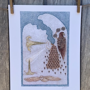 Lady Datura Art Print