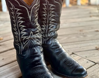 VTG Tony Lama Western Boots Made in El Paso, TX Men’s Size 8.5 *Flaws