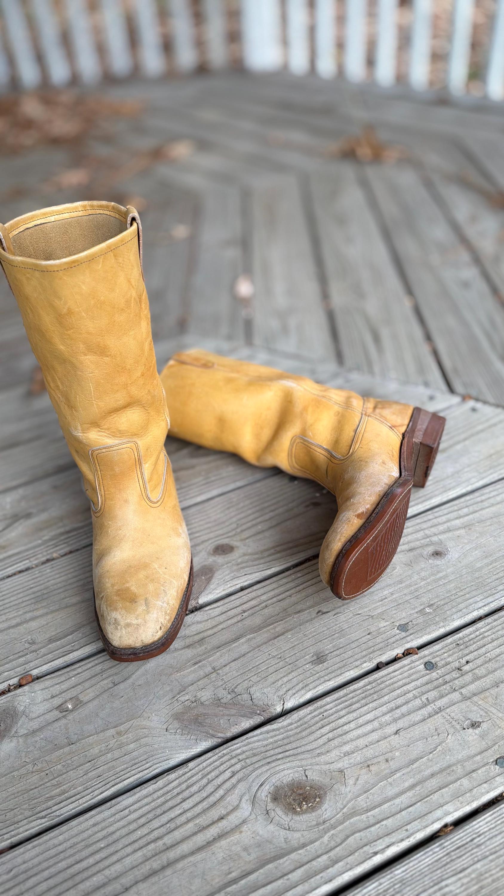 Frye Cowboy Boots Mens - Etsy