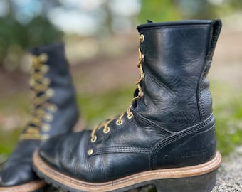 Carolina Loggers Work Boots Size 9 Men’s/Rugged USA Quality Craftsmanship