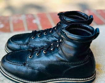 Vintage Kenneth Cole Reaction Mens Black Leather Lace up  display picture 3