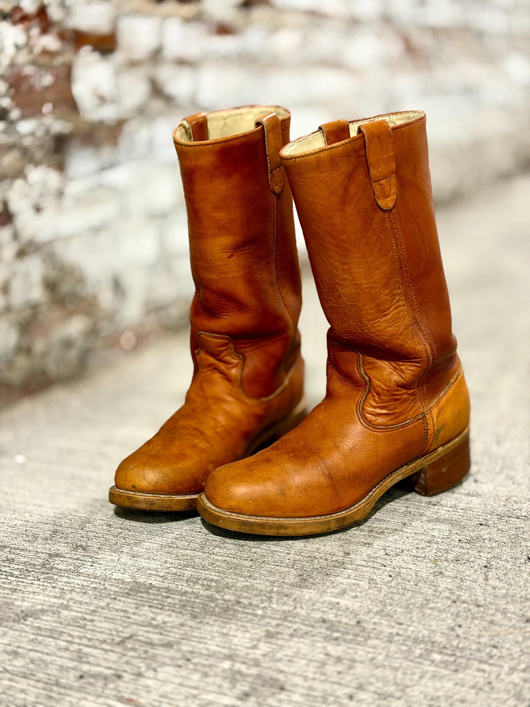 Men's vintage 70s platform boots - Etsy 日本