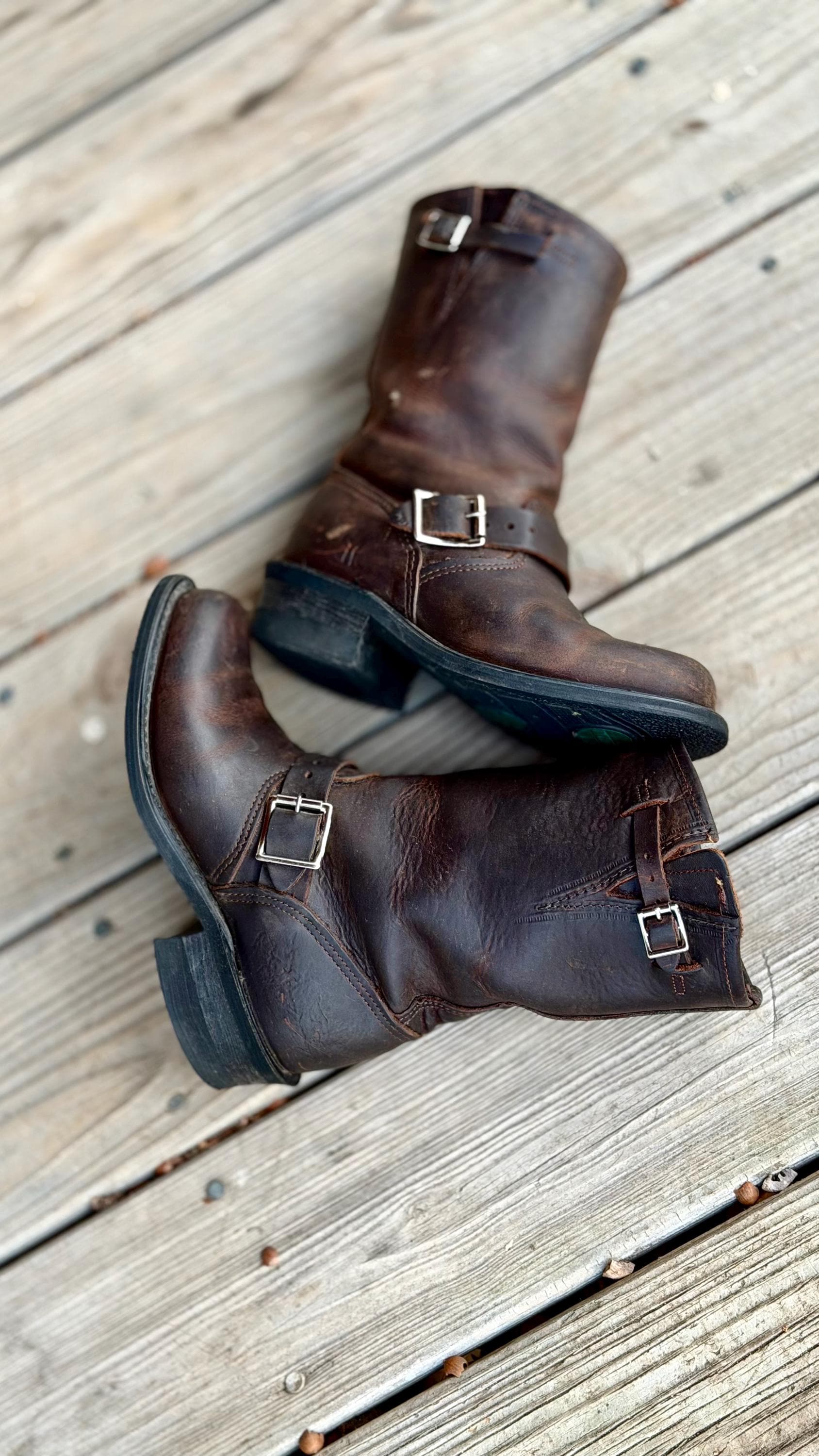 Brown Engineer Boots - Etsy
