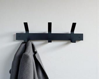 Stahlwandhaken - Schwarze Garderobe für den Eingangsbereich