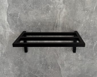 Floating Shoe Shelf, Modern Wall Mounted Metal Rack for Small Space Entryway and Closet Organization