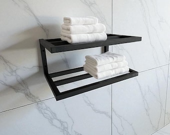 Wall Mounted Towel Rack, Modern Metal Hand Towel Holder