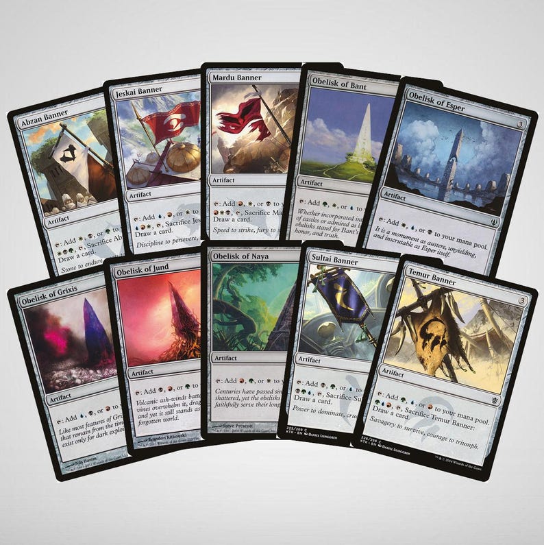 Full Set TRIROCKS All 3-color Triple Mana Rock Commander Staples EDH ...