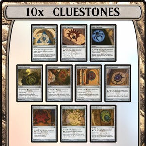 Full Set CLUESTONES 10x of 2-Color Mana Rocks Commander EDH MTG Magic the Gathering
