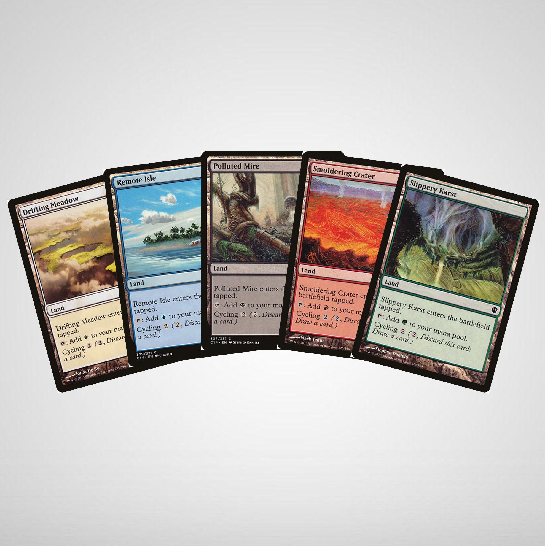 mtg cycling commander deck 5x Cycling (2) Lands Full Set Nonfoil MTG Magic the Gathering EDH Commander
