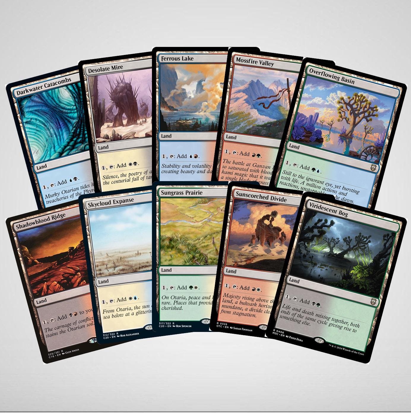 10x Filter Lands Full Set RARE Nonfoil MTG Bundle Magic the