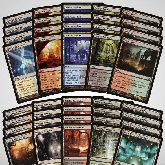 40 DUAL Bounce Lands MTG Magic the Gathering Cards 4x Each From