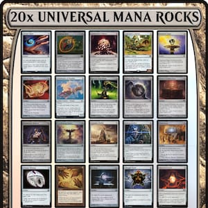 20x UNIVERSAL Mana Rock Bundle Staple Cards for Commander MTG Magic the Gathering EDH