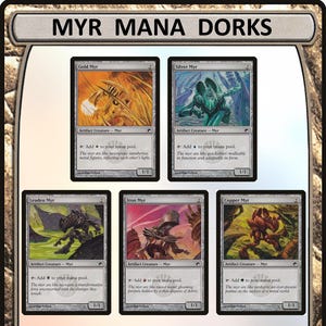 5x MYR Mana Dork Rock Artifact Full Set Nonfoil MTG Magic the Gathering EDH