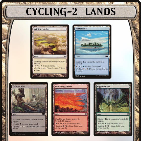 5x Cycling (2) Lands Full Set Nonfoil MTG Magic the Gathering EDH Commander  - Etsy