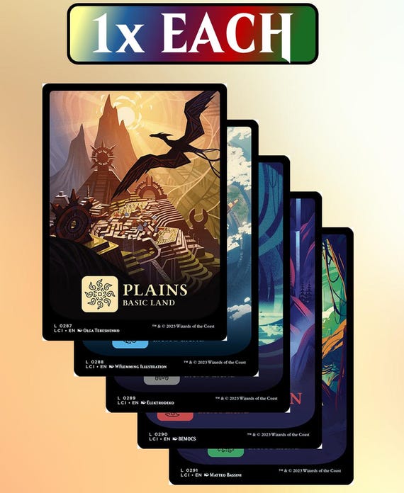 5x Full Art Basic Lands - Lost Caverns of Ixalan - MTG Magic the Gathering - Etsy 5x Full Art Basic Lands - Lost Caverns of Ixalan - MTG Magic the Gathering - Etsy
