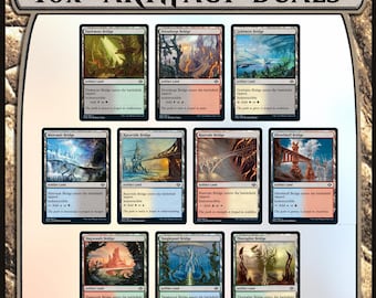 10x ARTIFACT BRIDGE Dual Lands Full Set of Dual 2-color for