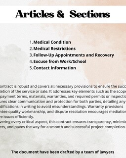 Editable Doctor's Note Template - PDF | Word | A4 | US Letter Size