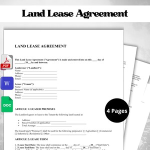Landscaping Contract – Editable Services Agreement | PDF, Word, Google Docs