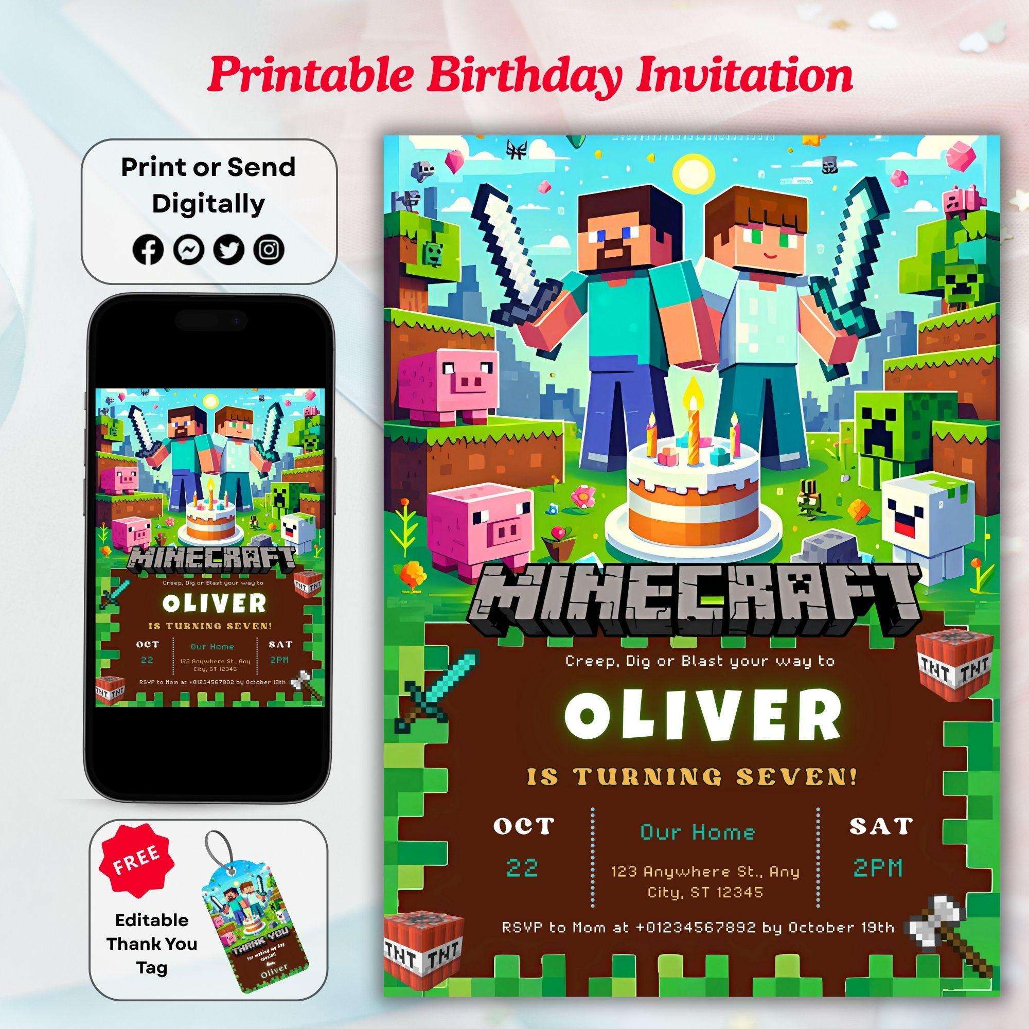 Minecrafter Invite w/ Favor Tag