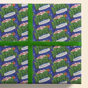 Birds Eye Wrapping Paper, Sweet Garden Peas Design, Funny Gift Wrapping Paper, Birthday Gift, Christmas Wrapping Paper, Funny Design