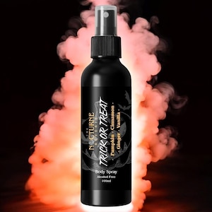 Pumpkin, Cinnamon, Ginger & Vanilla Body Mist, Alcohol Free, Halloween Perfume, Pumpkin Spice, Hair and Body Spray
