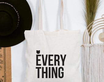 Minimalist Cotton Canvas Tote Bag, Trendy Shopper, Eco Friendly
