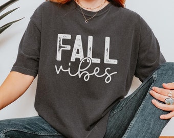 Fall Vibes Shirt, Comfort Colors Autumn Tee