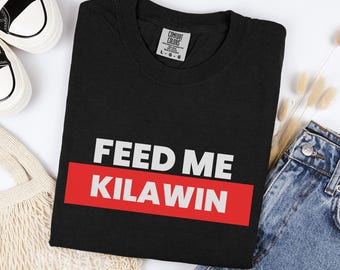 Chemise Feed Me Kilawin, t-shirt philippin foodie, haut en coton oversize, tenue de fête amusante