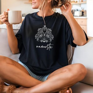 Namaste Shirt, Comfortable & Inspirational Yogi, Shirt, Gift For Yoga Instructors, Practitioners, Lightweight, Breathable Tee, Casual Wear
