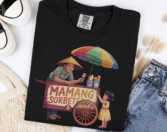 Chemise sorbetero Mamang, t-shirt de marchand de crème glacée philippin, culture pinoy, haut en coton surdimensionné