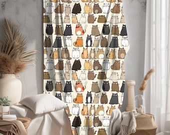 Cartoon Cats Plush Blanket: Cozy Velveteen Throw