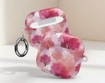 Pink Coral Airpod Case, Mermaid Ocean Earbud Cover, Underwater Tech Accessory, PC Shell