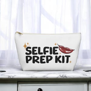 Estuche de maquillaje para selfies, pequeño neceser, neceser de viaje, estuche portátil para maquillaje, kit de belleza, regalo para amantes del maquillaje.