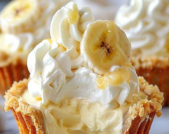 BEST REPICE For no bake mini banana cream pies