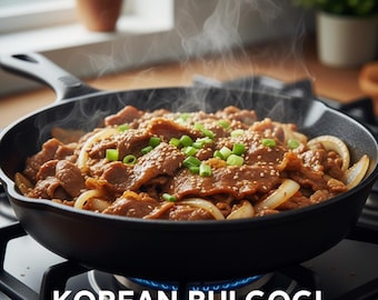 Korean Bulgogi Recipe PDF | Korean BBQ Beef | Instant Digital Download