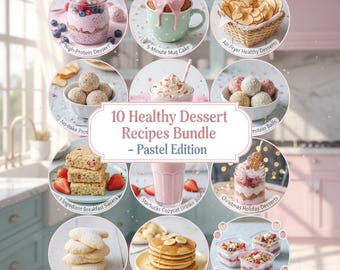 10 Recipe Cards Digital Download for Fitness Goals