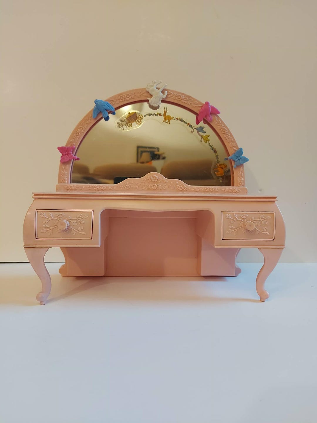 Vintage Pink Barbie Dressing Table, Vintage Toys, Jewelry Box, 1983 ...