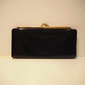 Cartera vintage negra, años 70