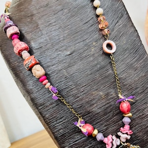 Sweetest Romance - Artisan Ceramic Necklace - OOAK