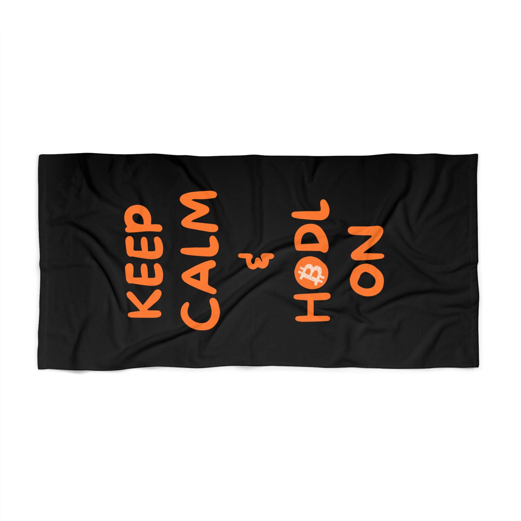Serviette De Plage Bitcoin - Clés Privées - 30x60 Cm - Crypto HODL